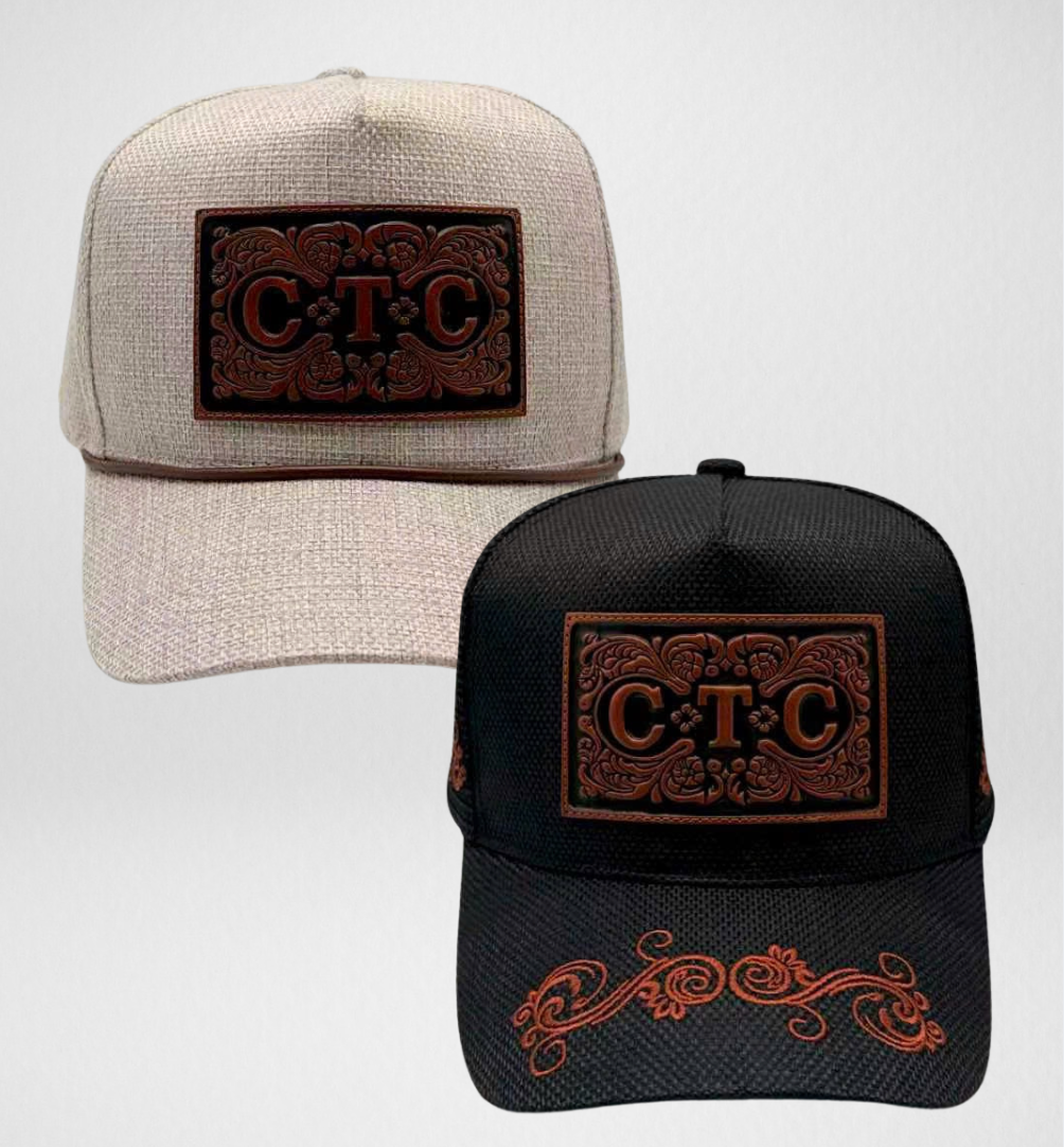 EMBOSSED LEATHER TRUCKER CAP RANGE