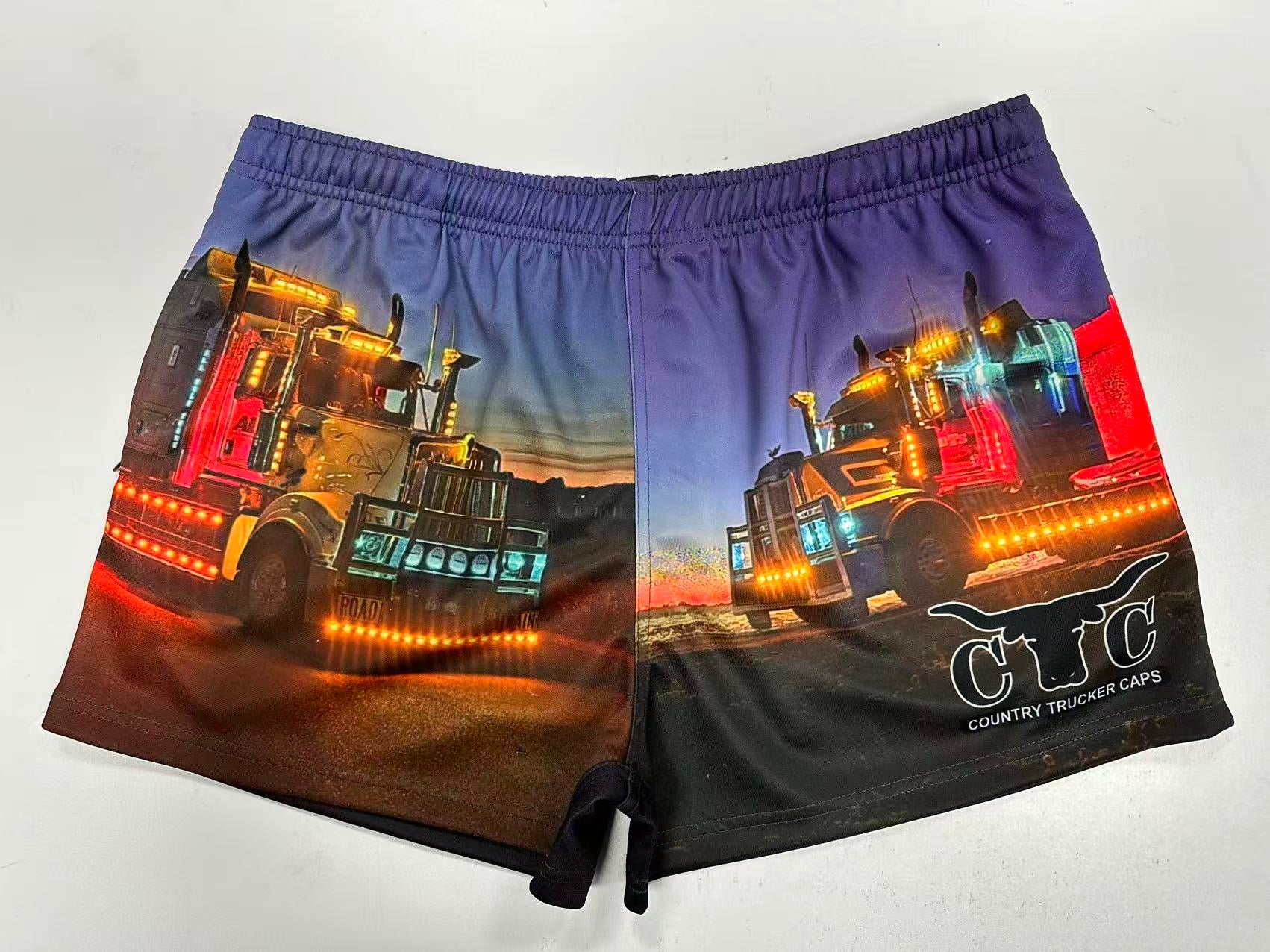 NIGHTIME HAULERS FOOTY SHORTS