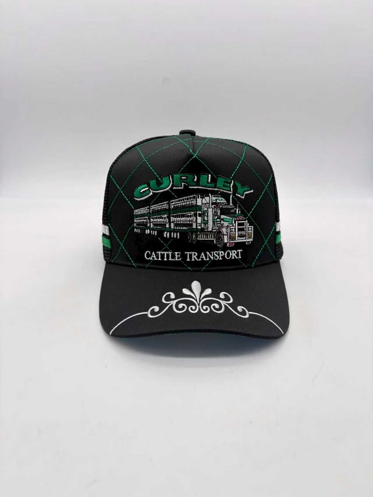 CURLEY TRANSPORT BLACK TRUCKER CAP
