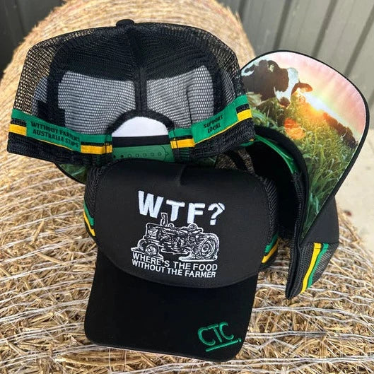 WTF WITHOUT THE FARMER TRUCKER CAP