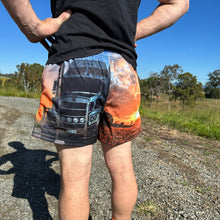 Load image into Gallery viewer, HAY AT SUNSET FOOTY SHORTS
