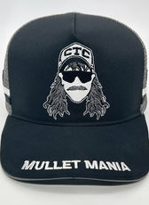 MULLET MANIA SCHWARZE TRUCKER-KAPPE