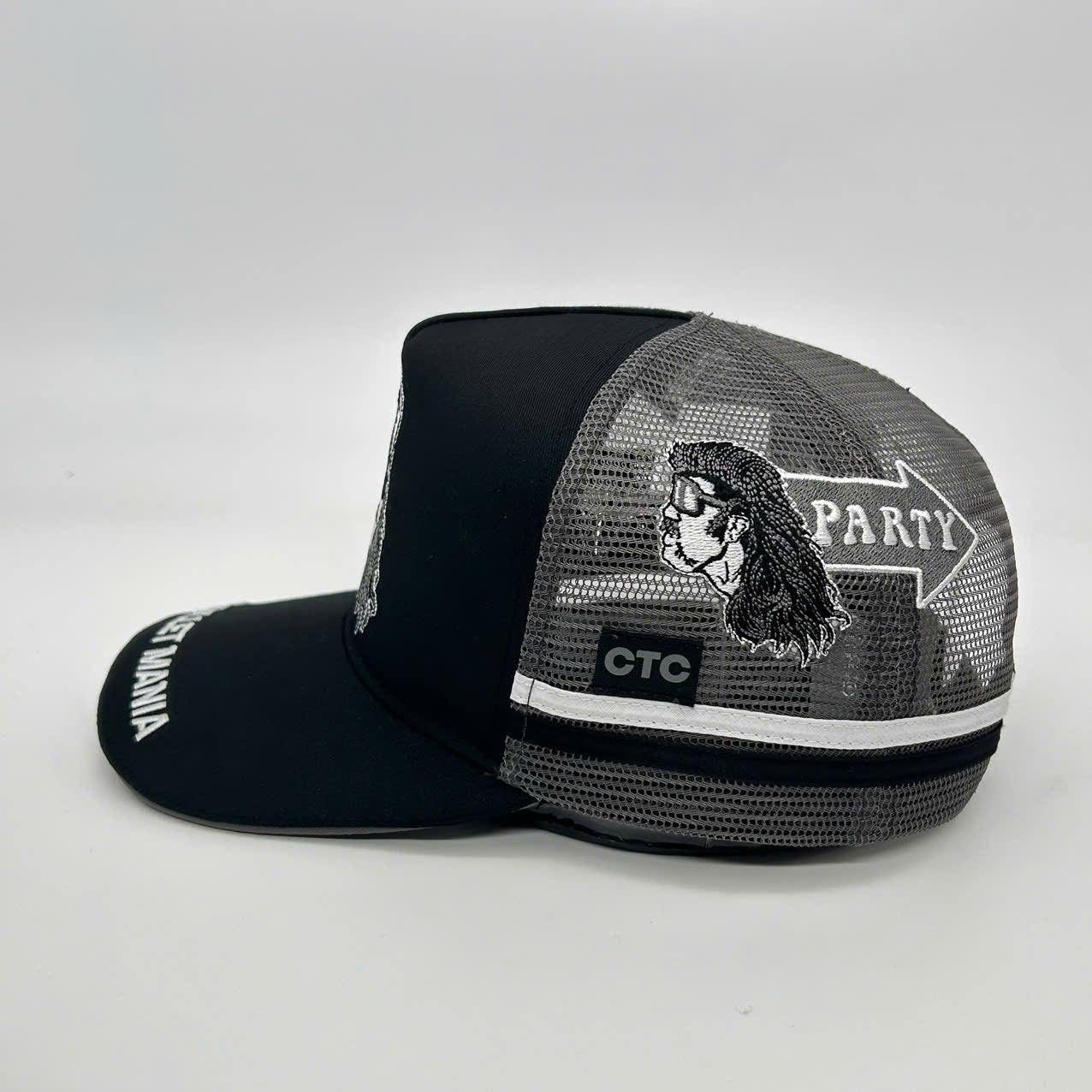 MULLET MANIA SCHWARZE TRUCKER-KAPPE