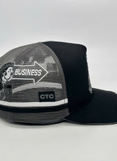 MULLET MANIA SCHWARZE TRUCKER-KAPPE