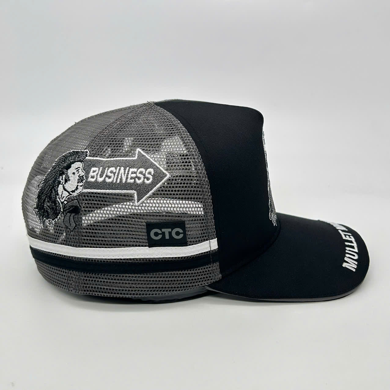 MULLET MANIA SCHWARZE TRUCKER-KAPPE