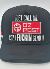 JUST CALL ME OZ POST TRUCKER CAP