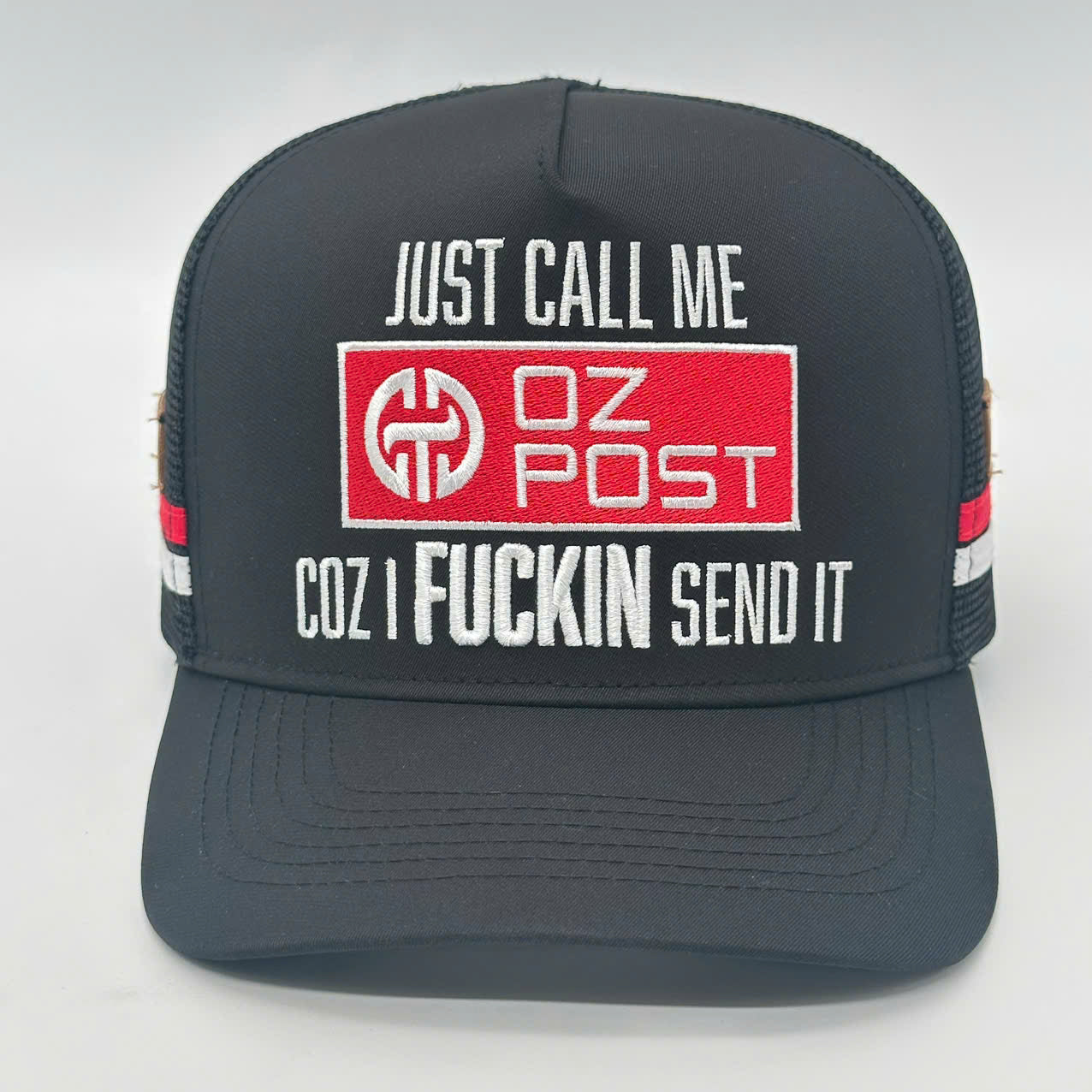 JUST CALL ME OZ POST TRUCKER CAP