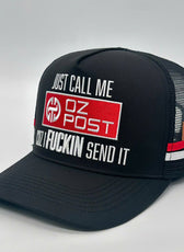 JUST CALL ME OZ POST TRUCKER CAP