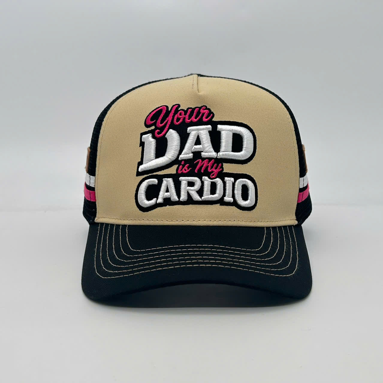 YOUR DAD IS MY CARDIO TRUCKER CAP