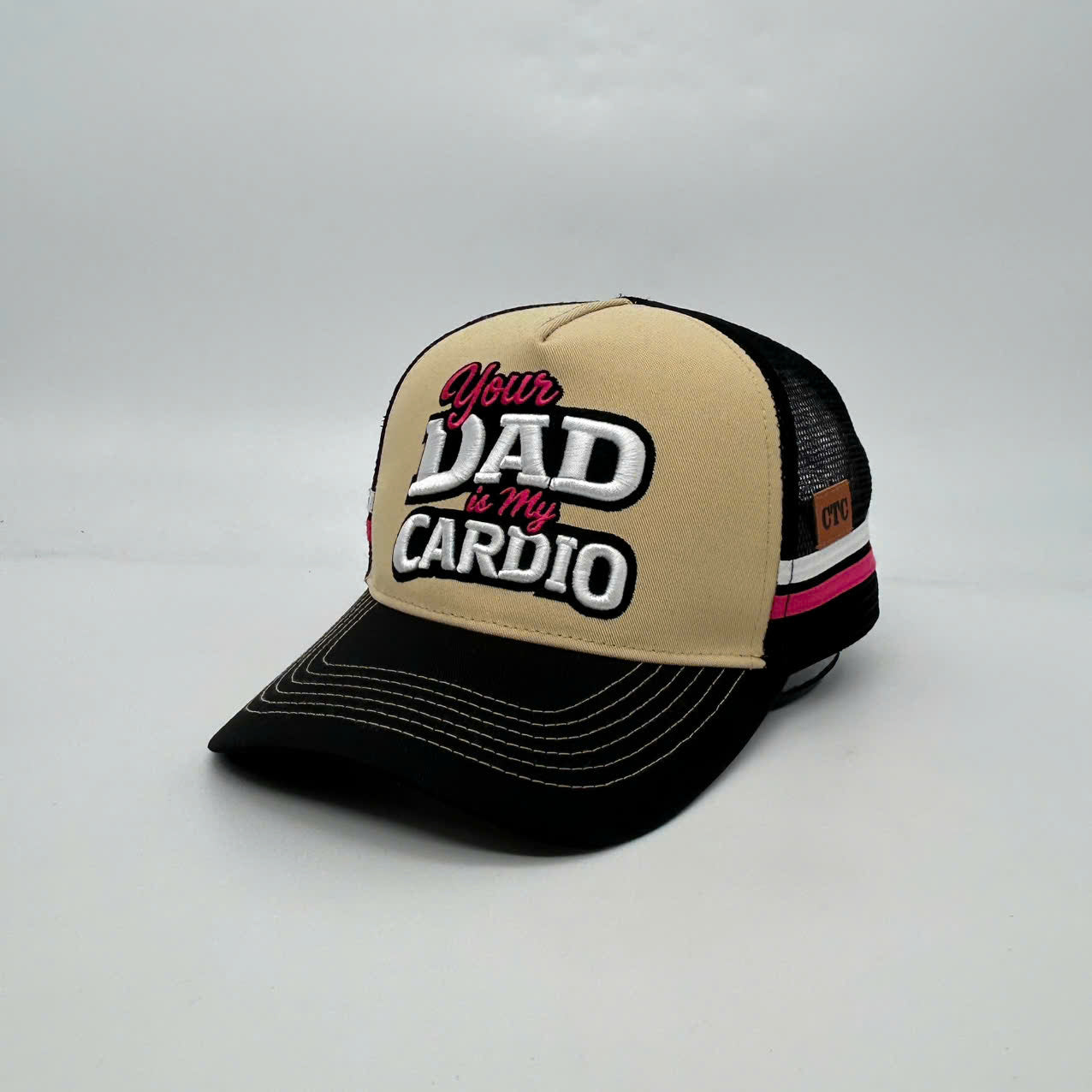 YOUR DAD IS MY CARDIO TRUCKER CAP