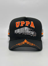 UPPA CHARCOAL GREY ORANGE TRUCKER CAP