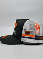 UPPA CHARCOAL GREY ORANGE TRUCKER CAP