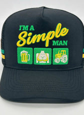 I'M A SIMPLE MAN TRUCKER CAP