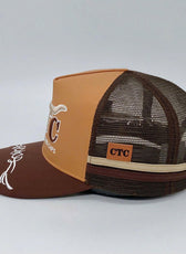 TRUCKER CAP LONGHORN BRAUN