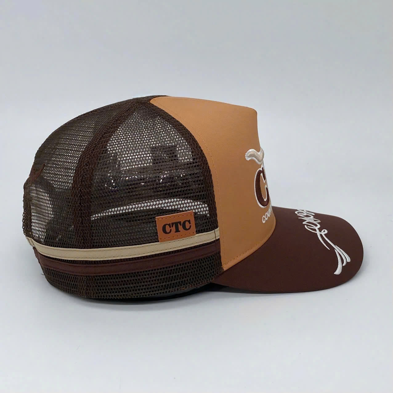TRUCKER CAP LONGHORN BRAUN