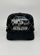 LUX LIVIN BLACK TRUCKER CAP
