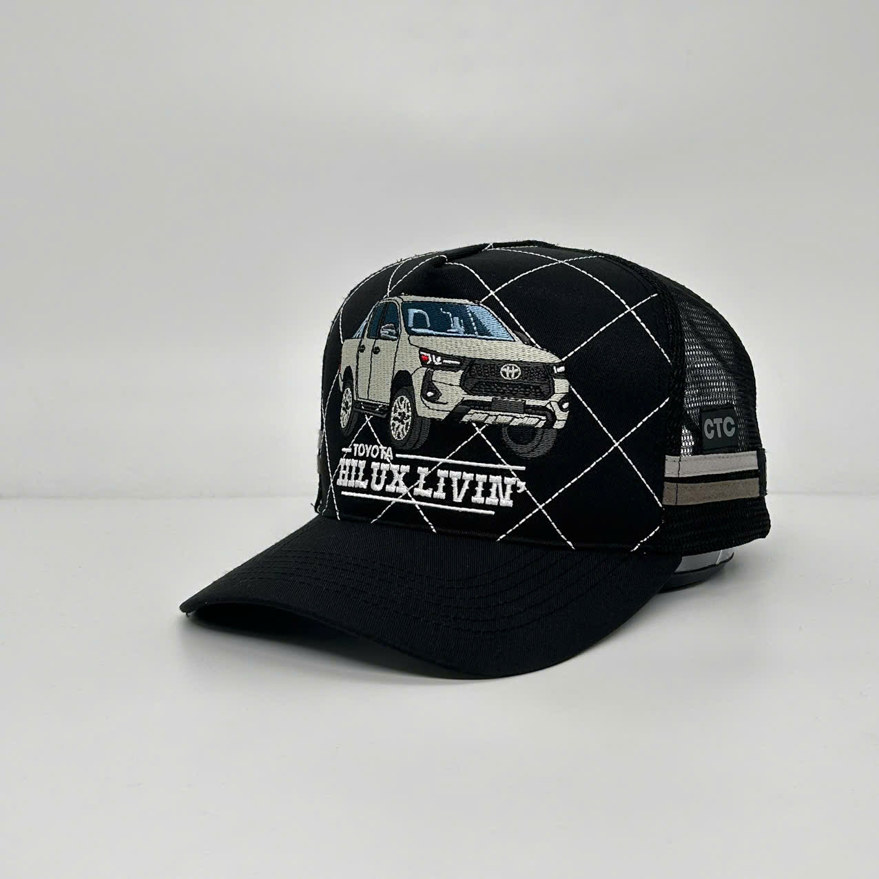 LUX LIVIN BLACK TRUCKER CAP