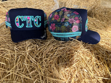 Load image into Gallery viewer, CTC NAVY FLORAL TRUCKER CAP RANGE
